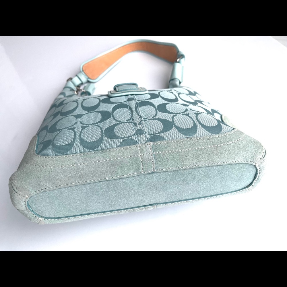 Aqua Blue COACH Signature Hobo Bag 🌊 - Picture 8 of 8